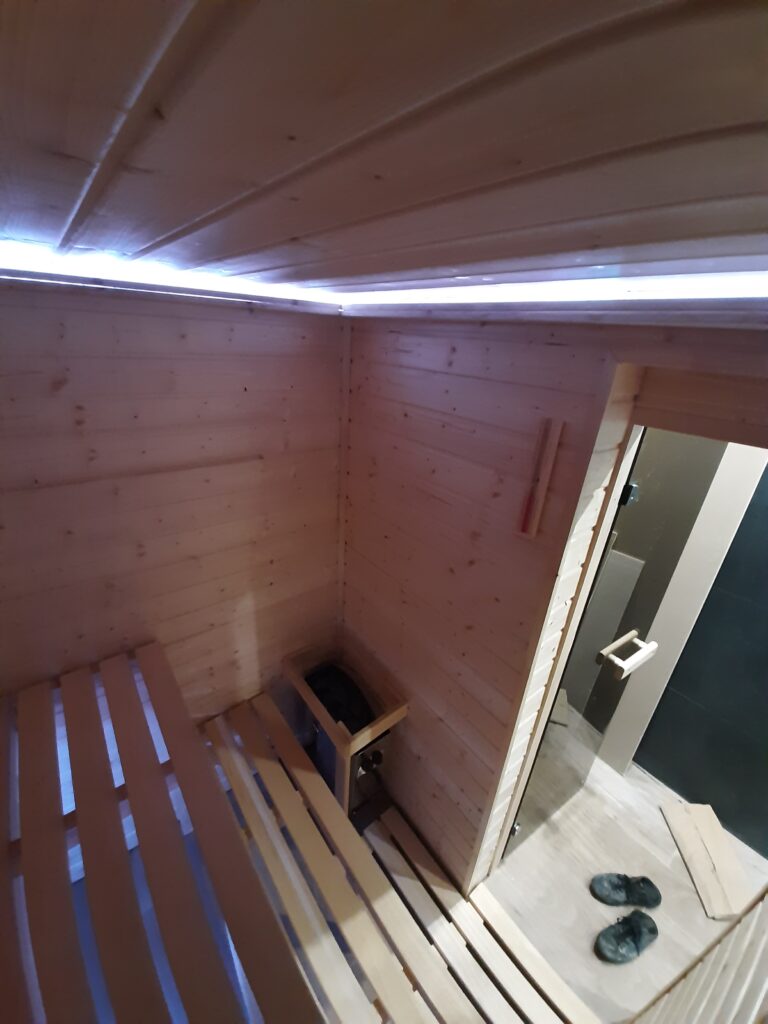 sauna w łazience
