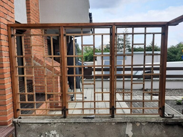 Drewniana Pergola Ogrodowa w stylu nowoczesnym realizacja Katowice