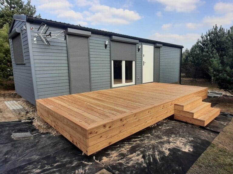 taras drewniany z modrzewia syberysjkiego